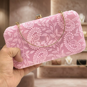 Pochette de soirée de luxe pour femme, faite à la main, élégante, bandoulière, avec fermoir métallique, style preppy vintage - Product Image 2