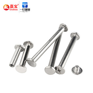 Vis de reliure Chicago en acier inoxydable de haute qualité vis à ceinture en métal Rivets vis de reliure Chicago - Product Image 5