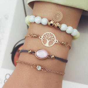 Fashion Jewelry <b>Sets</b> Women's Geometric Crystal Rhinestone <b>Bracelet</b> <b>Set</b> Gift 2024 - Product Image 1