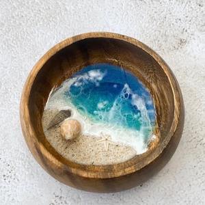 Resina artesanal Ocean Bowl Cross-Border Sea World Ornamento Decorativo Micro Praia Mundo Microcosmo - Product Image 4