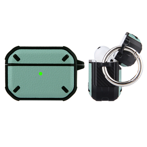Funda de cuero al por mayor <span class=keywords><strong>2021</strong></span> PU funda de lujo funda protectora de auriculares con llavero para Airpod Pro fundas para Airpod 3 <span class=keywords><strong>2</strong></span> 1 - Product Image 2