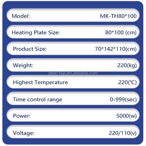Custom Size 80 X 100 Large Format Sublimation Heat Press Machine Easy-to-Operate Manual T-shirt Press