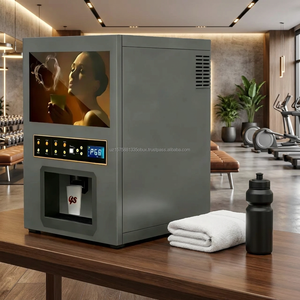 Máquina de café instantáneo YISO de alta velocidad con doble temperatura (frío y caliente), dispensador automático de tazas operado con monedas para café pequeño. - Product Image 1