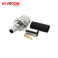 Pasokan Pabrik Konektor TNC Male 50 Ohm Crimp Solder Pin RF untuk Kabel RG8X LMR240 RG59 H155