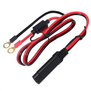ขั้วต่อแบตเตอรี่รถยนต์มอเตอร์ไซค์ 12V ทองแดงหุ้มยาง พร้อมโอริง สำหรับรถสโนว์โมบิล สายชาร์จแบตเตอรี่แบบปลดเร็ว SAE - Product Image 4