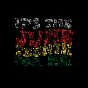 Bestseller: Trasferimenti Termici con Strass 'È il Juneteenth per Me' per Magliette - Product Image 1
