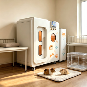 Chambre d'oxygénothérapie hyperbare certifiée CE 1.3 <span class=keywords><strong>ATA</strong></span> pour animaux de compagnie, soins intensifs, soins des plaies et contrôle des infections chez les petits animaux - Product Image 1