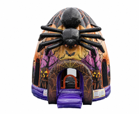 Château gonflable commercial d'Halloween en forme d'araignée, maison hantée, trampoline pour enfants pour événements festifs