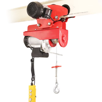 Nouvelle mini-treuil électrique domestique 220V, construction en acier, câble métallique, télécommande sans fil, capacité de charge de 85 lb, 10 m/min, IP65