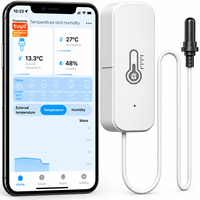 Capteur de température et d'humidité intelligent WiFi Tuya avec sonde externe, surveillance à distance sans fil via application, réfrigérateur, aquarium, incubateur