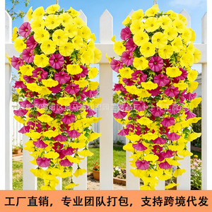 ดอกไม้ประดิษฐ์แบบกิ่งดอกผักบุ้งพลาสติก ช่อดอกไม้สำหรับงานแต่งงาน ตกแต่งภายนอกอาคาร ใช้ตกแต่งบ้านและสวน - Product Image 3