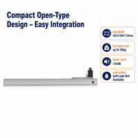 Système de guidage linéaire en alliage d'aluminium de haute précision, course efficace de 100 mm à 5000 mm, taille personnalisée CNC