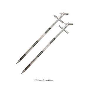 Sonde d'échantillonnage de grains OGAWA SUS6010 durable, 100 cm, en acier inoxydable SUS304, double tube, pour maïs, riz et semences - Product Image 3