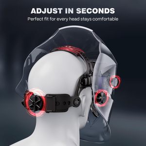 Casque <span class=keywords><strong>de</strong></span> soudage professionnel ARCCAPTAIN à assombrissement automatique, <span class=keywords><strong>4</strong></span> <span class=keywords><strong>capteurs</strong></span> d'arc, visière à couleurs réelles - Product Image 3
