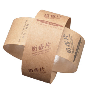 กระดาษคราฟท์ห่อเม็ดอมรสนม บรรจุภัณฑ์พิมพ์ลายกันไขมันสำหรับขนมปัง - Product Image 5
