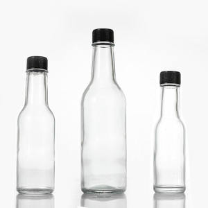 Botellas de Vidrio Baratas de 150 ml para Salsa Picante, <span class=keywords><strong>Mini</strong></span> Botellas Vacías para Salsa de Chile, Tomate y <span class=keywords><strong>Tabasco</strong></span> con Tapas de Plástico - Product Image 2