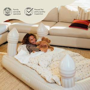 Matelas gonflable <span class=keywords><strong>de</strong></span> soirée pyjama <span class=keywords><strong>de</strong></span> château <span class=keywords><strong>de</strong></span> PVC pour des soirées <span class=keywords><strong>de</strong></span> film anniversaires Houseguests et <span class=keywords><strong>voyage</strong></span> - Product Image 3