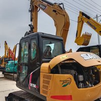 Chargeuse sur pneus d'occasion Sany SY75C Pro avec moteur Isuzu, 7 tonnes, capacité de godet de 0,28 m³, assemblage hydraulique d'origine bien ajusté