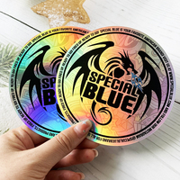 Autocollants en vinyle holographique époxy personnalisés, étiquettes, autocollants 3D personnalisés pour logo d'entreprise
