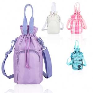 Vente en gros de porte-bouteille d'eau 2-en-1 personnalisé, design bandoulière avec sangle réglable, multifonctionnel pour les activités de plein air - Product Image 2