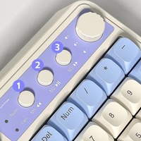 Aula S99 clavier à membrane silencieuse sans fil 3 modes avec bouton et affichage coloré pour fenêtre/ordinateur/bureau/PC/ordinateur portable