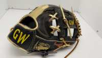 Guante de Béisbol de Piel de Serpiente Negra al por Mayor, 11.5 Pulgadas, Cuero Kip
