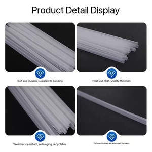 Cannucce in Plastica Trasparente PP Atops 6mm/8mm/9mm/11mm/12mm, Cannucce per Feste, Personalizzabili con Colore e Logo - Product Image 5