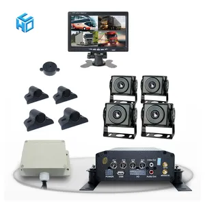 Professionale 4Ch 720p Ahd 128GB Sd Card Mobile Bus/auto DVR/NVR AHD camera 7 pollici monitor della macchina fotografica di backup del sistema