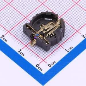 BS-12-B3AA013 Button & Strip Battery Connector SMD Connector Battery Holder CR1225 Phosphor Bronze Gold - Product Image 1