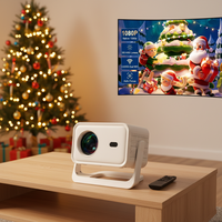 Projecteur intelligent 4K P21 d'usine OEM, Full HD 1080P, 400 ANSI, Android 14, mise au point automatique, courte focale, 5G, pour cinéma maison et extérieur, portable