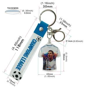 2026 USA-Canada-Mexico Champions League Voetbalsterren Yamal Mbappé Cristiano Ronaldo Collectible Officiële Sleutelhangers - Product Image 4