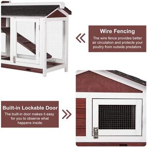 Outdoor Massief Hout Groot Huisdier Huis Bamboe Konijn Huis Kooien Coop Houten Konijnen Hok - Product Image 6