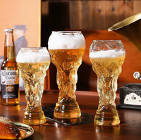 Verre à bière en forme de trophée, coupe de champion, style football, pour bar et pub