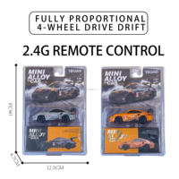 Voiture télécommandée miniature pour enfants à l'échelle 1/64 avec fonction de démonstration automatique, 3 vitesses, 40 minutes d'autonomie, batterie 3,7 V, jouet voiture télécommandée