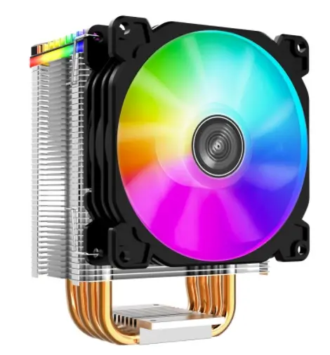 4 heat pipe 120mm PC Fan CPU cooler air cooler PWM fan radiator for Intl LGA 13661155 and AM4 (3-piece RGB fan