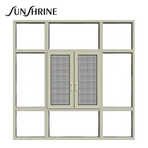 110 Series Horizontal Residential Cheap Customize Size Casement Aluminum Window Glass Window