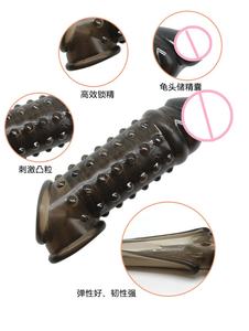 Wieder verwendbare G-Punkt Stimulator Kondome Ring Adult Sexspielzeug für Männer Penis Pump Dick Vergrößern Cover Sleeve - Product Image 5