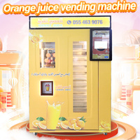 Distributeur automatique de jus d'orange frais avec écran tactile, service en libre-service, pressage frais, compatible avec plusieurs méthodes de paiement