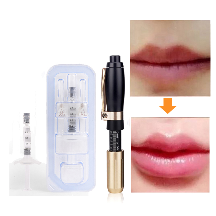 korea pink hyaluronic micro hylauronic acid fillers injection ampoule 2 in 1 kit injector hyaluron pen
