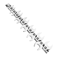 Juego de llaves de pata de gallo de doble extremo de 11 piezas, tamaños SAE de 3/8" a 1", OEM para mecánicos automotrices