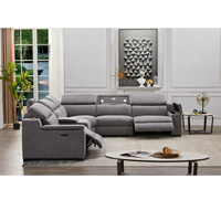 MANWAH CHEERS Hot Sale Stoff Power Rec lining Section als Modulares Sofa mit Lese lampe Aufbewahrung sbox und Getränke halter