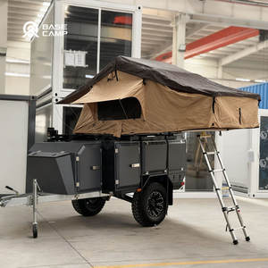 Mini hors route double pliage Pop up voyage hors réseau remorque camping-car évier petits Remolques De Viaje Y Casas Rodantes remorques - Product Image 2