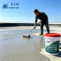 Peinture acrylique imperméable V877 pour extérieur, résistante aux intempéries et au gel, à base de carbonate de calcium, pour toitures et murs