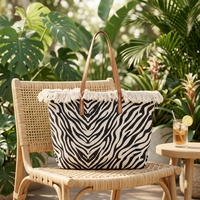 Sac fourre-tout décontracté pour femme en toile avec fermeture à bouton-pression, grande capacité et design léger pour un usage quotidien et les voyages