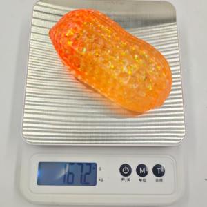 Boule de pâte extensible en TPR souple à paillettes en forme d'arachide, jouet anti-stress souple, jouet sensoriel pour enfants et adultes - Product Image 3
