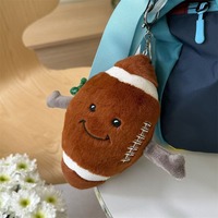 Peluches de sport mignonnes en forme de ballons de basketball, football, volleyball, tennis de table, porte-clés sportifs, petits cadeaux, cadeaux de Noël