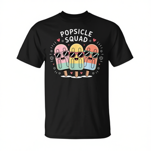 Camiseta de Playa de Verano Popsicle Squad, Unisex, Manga Corta, Cuello Redondo, Impresión Digital, Promocional para Adultos - Product Image 2