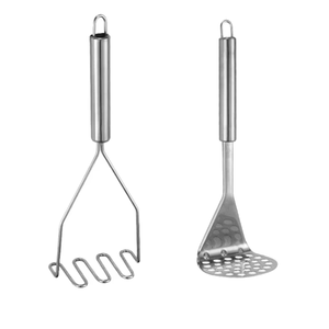 Écraseur manuel en acier inoxydable pour pommes de terre, ail, citrouille et patates douces – Ustensile de cuisine créatif - Product Image 1