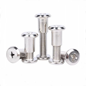Furniture <b>Bolt</b> Stainless Steel Button Head Cross Drive Right Hand Thread Industrial Design For Metal Fixing Commercial Use - Product Image 1