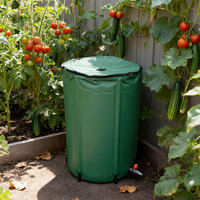 Baril de collecte d'eau de pluie pliable de 380 L, réservoir d'eau portable pliable pour l'irrigation du jardin